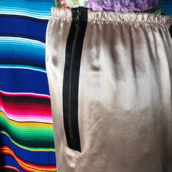 SALE Lanvin Silk Ruched Exposed Zip Made in France - Picture 4 of 8